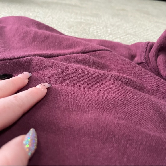 EUC Men's H&M Basics Hoodie size Large in Maroon - Picture 5 of 5